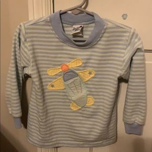 24 m / 2t Bailey Boys appliqué airplane shirt
